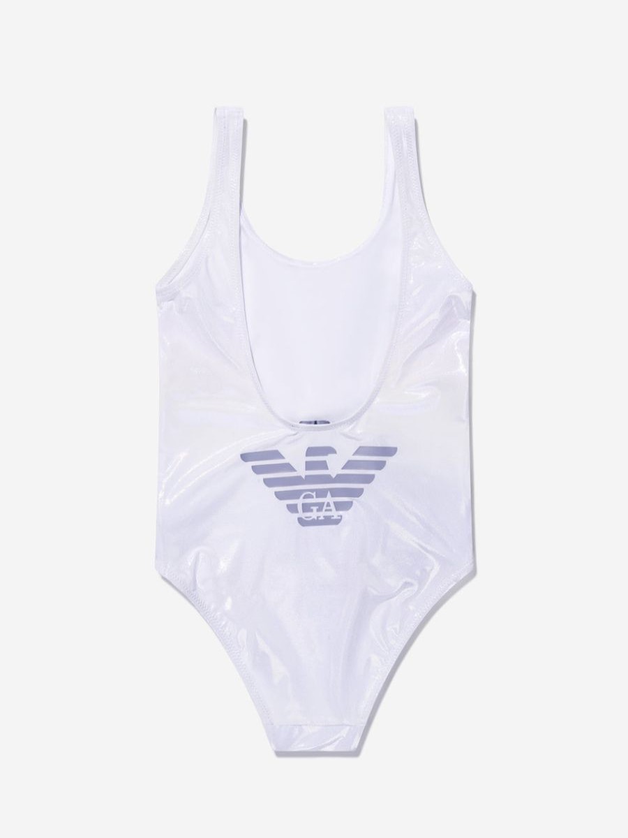 Teen Emporio Armani Swimwear | Girls Logo Print Swimsuit