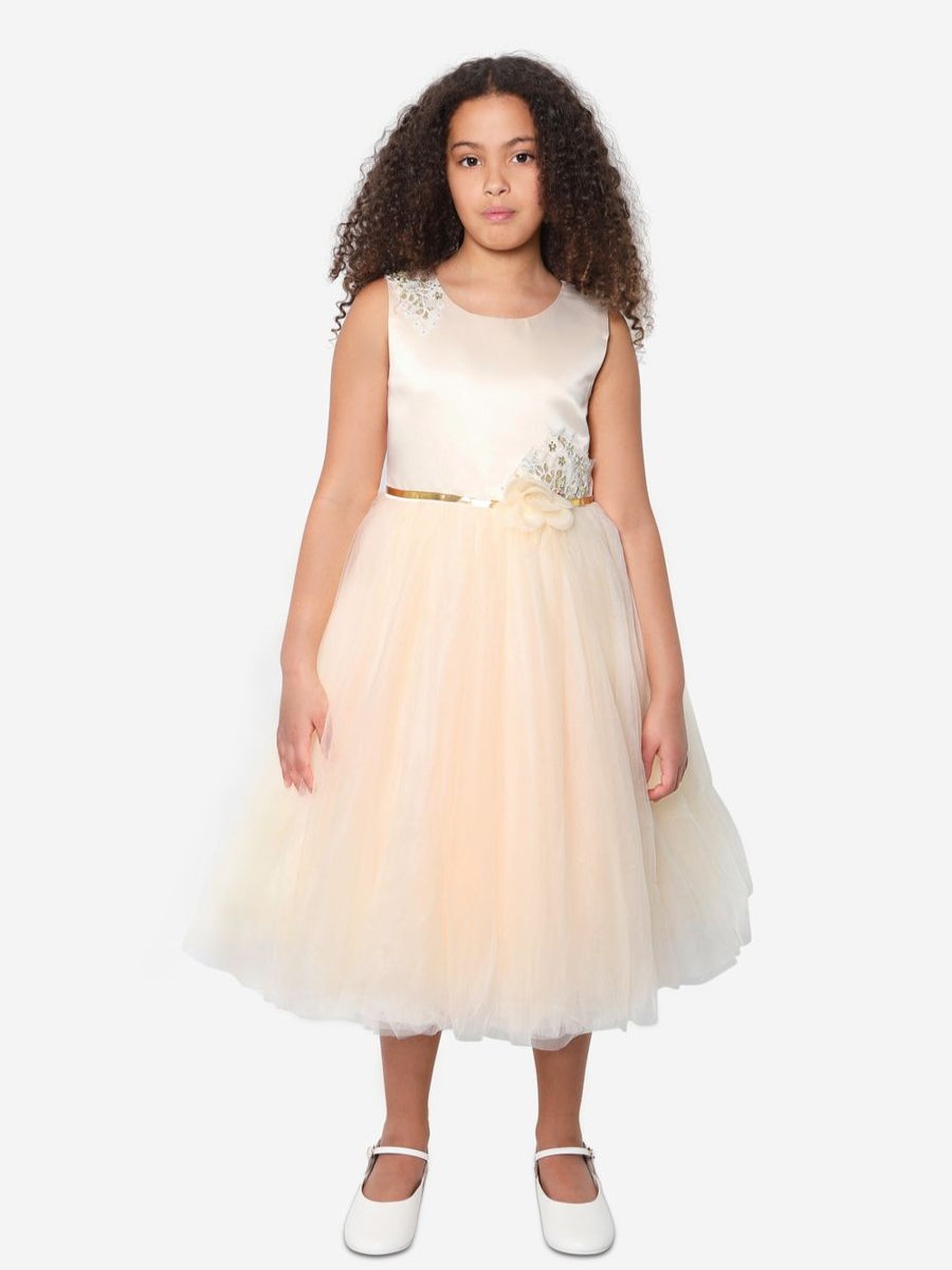 Teen iAMe Dresses | Iame - Girls Tulle Dress In Cream | Childsplay Clothing