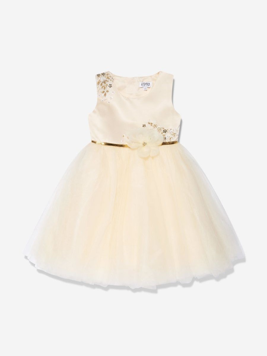 Teen iAMe Dresses | Iame - Girls Tulle Dress In Cream | Childsplay Clothing