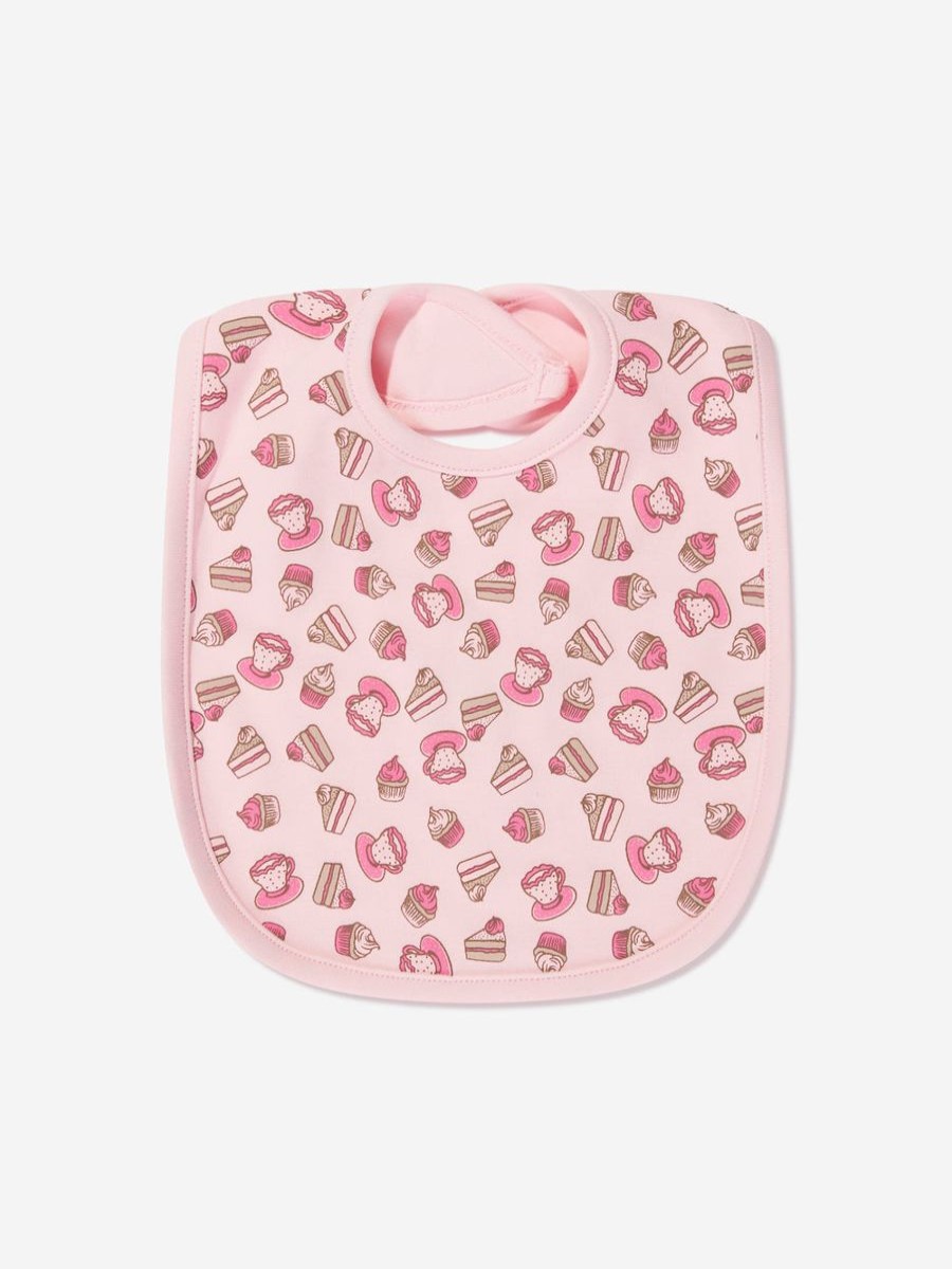 Baby Rachel Riley Bottles, Dummies & Bibs | Baby Girls Cupcake Bib In Pink