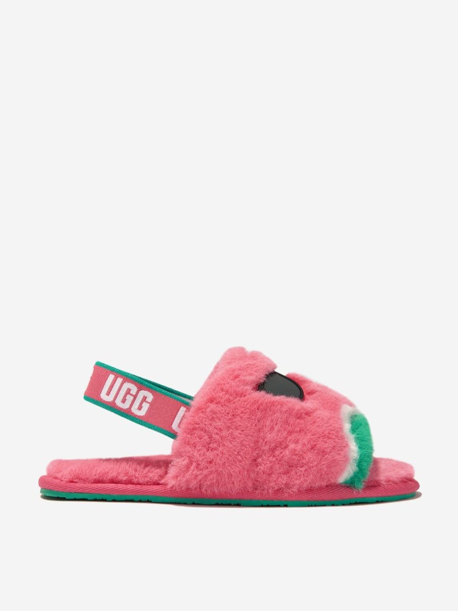 Girls UGG Nightwear & Pyjamas | Girls Fluff Yeah Watermelon Stuffie Slippers In Pink