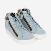 Girls Giuseppe Junior Sneakers | Denim High Top Trainers