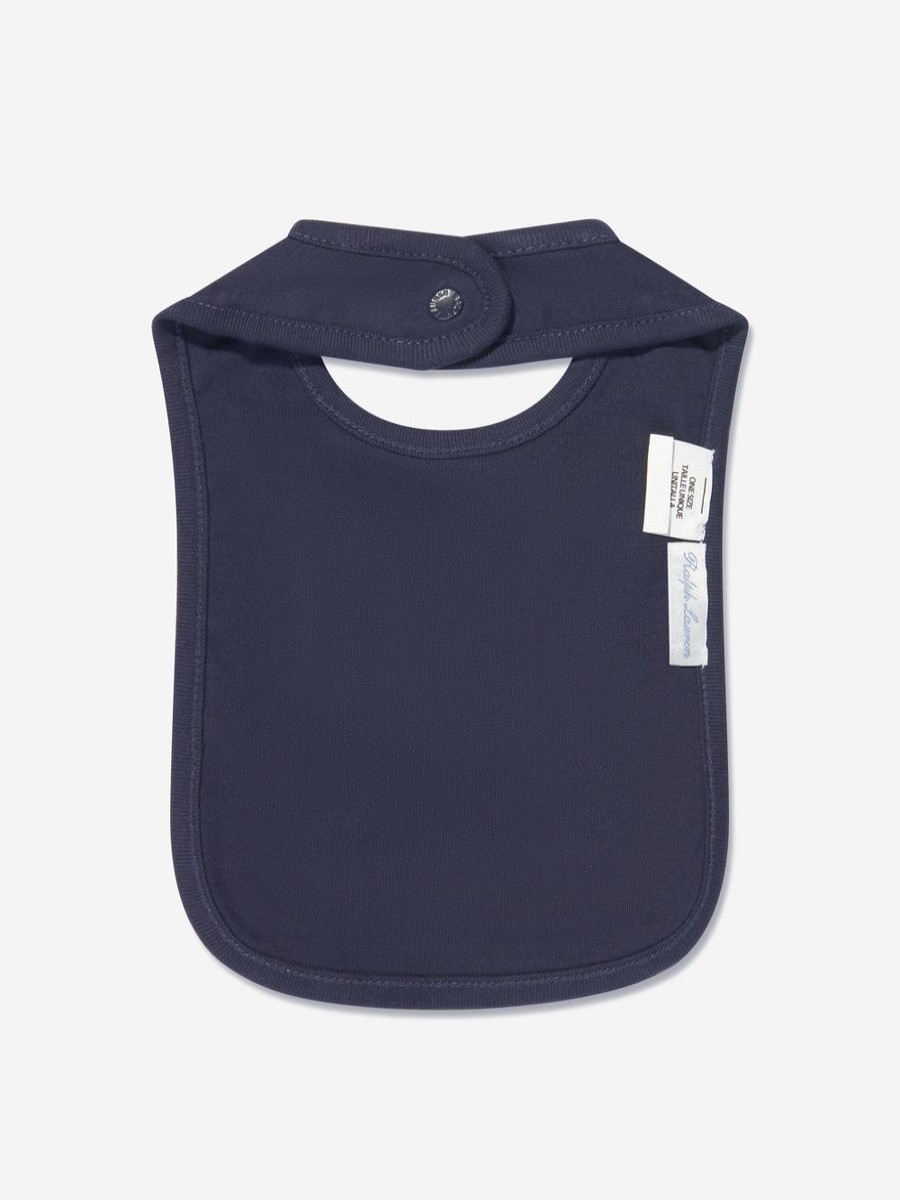 Baby Ralph Lauren Kids Bottles, Dummies & Bibs | Baby Boys Logo Bib In Navy