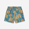 Teen Palm Angels Swimwear | Boys Aop Pa Palms Swim Shorts In Blue