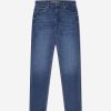 Girls Guess Jeans | Girls Silk Denim Slim Fit Jeans In Blue