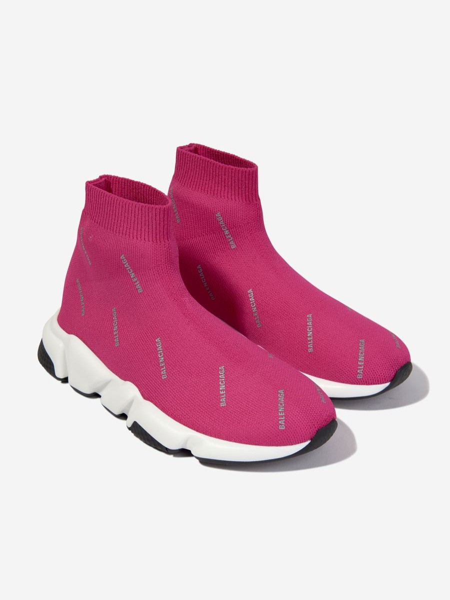 Girls Balenciaga Kids Sneakers | Girls Logo Speed Trainers