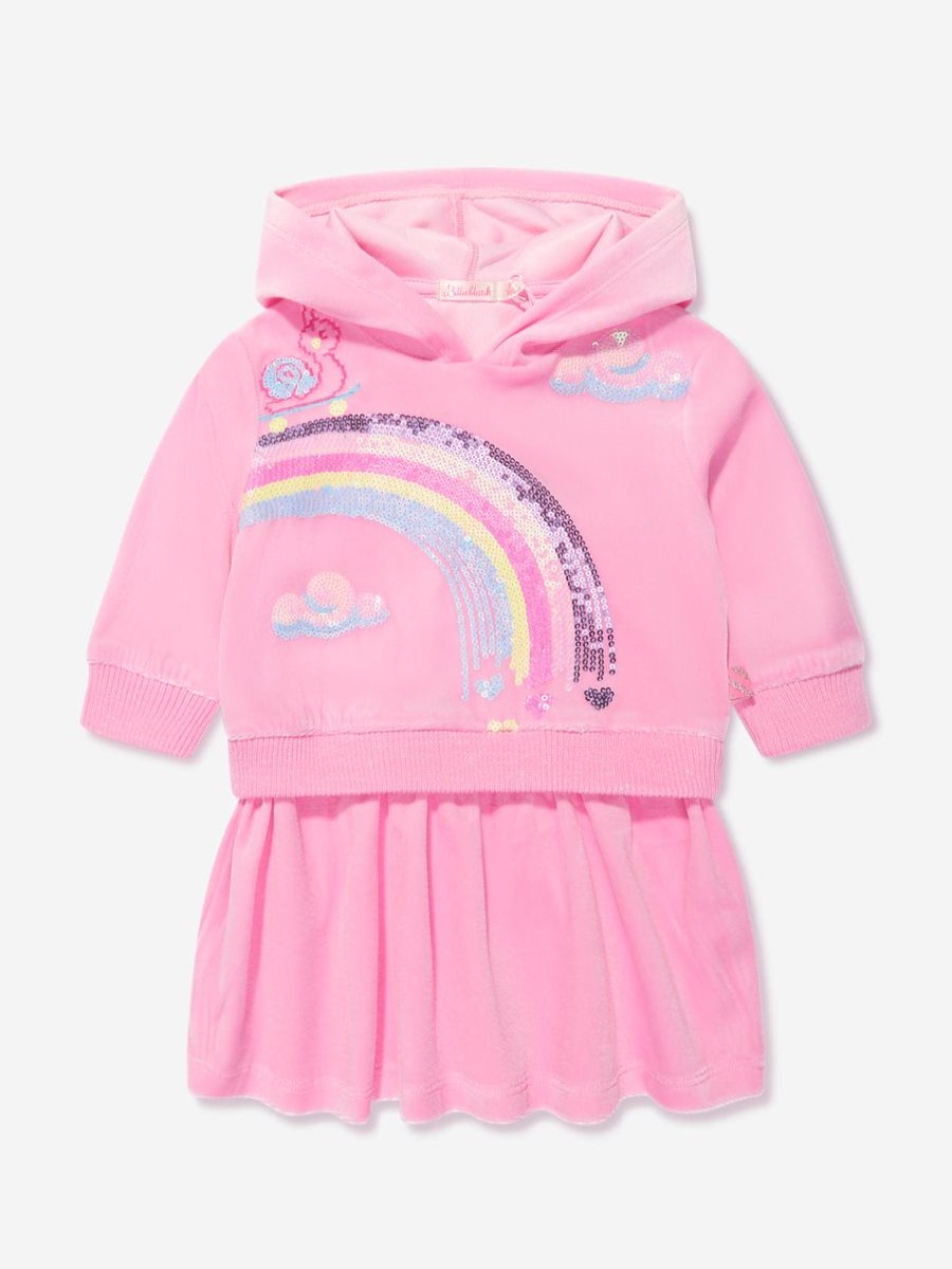 Baby Billieblush Dresses | Baby Girls Hooded Dress In Pink