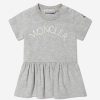 Baby Moncler Enfant Dresses | Baby Girls Logo Dress In Grey