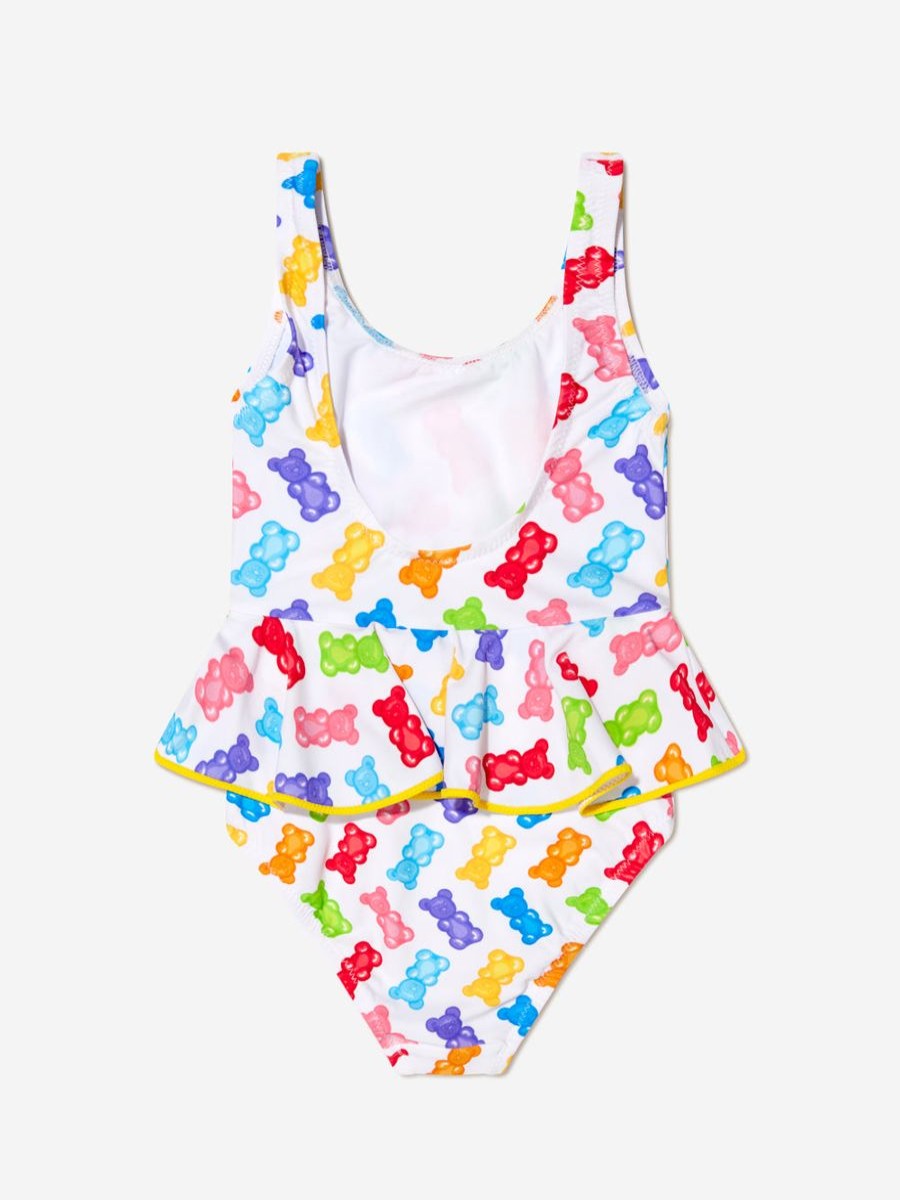 Baby Nessi Byrd Swimwear | Nessi Byrd - Girls Asami Jelly Bear Swimsuit In Multicolour | Childsplay Clothing