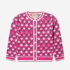 Baby Gucci Kids Jumpers & Cardigans | Baby Girls Knitted Logo Cardigan In Pink