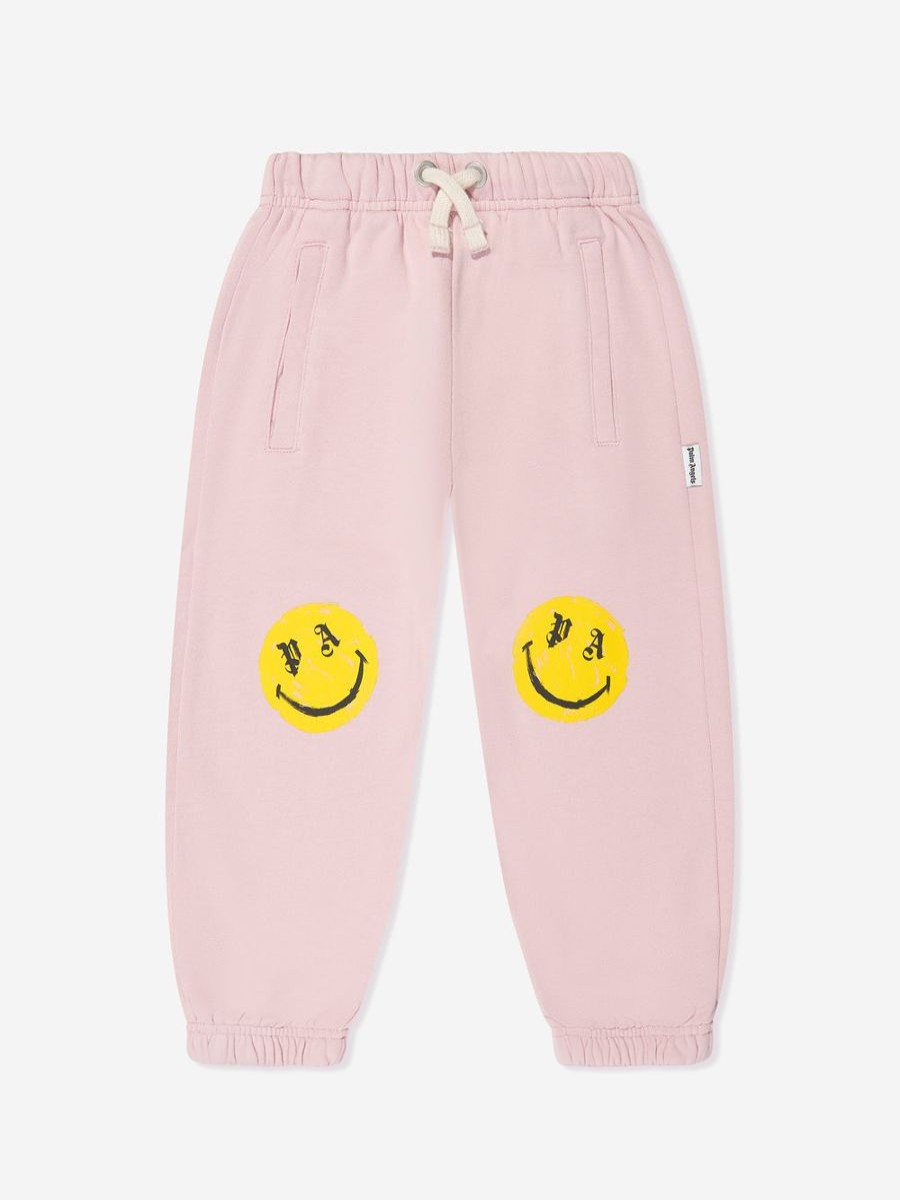 Teen Palm Angels Shorts | Girls Smiley Brush Joggers In Pink