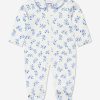 Baby Rachel Riley Babygrows & Rompers | Baby Boys Teddy Babygrow In White