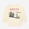 Baby Gucci Kids Sweatshirts & Hoodies | Baby Logo Print Sweatshirt In Cream