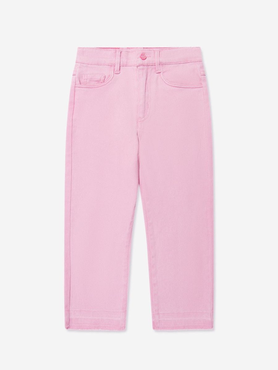 Girls Billieblush Jeans | Girls Twill Trousers In Pink