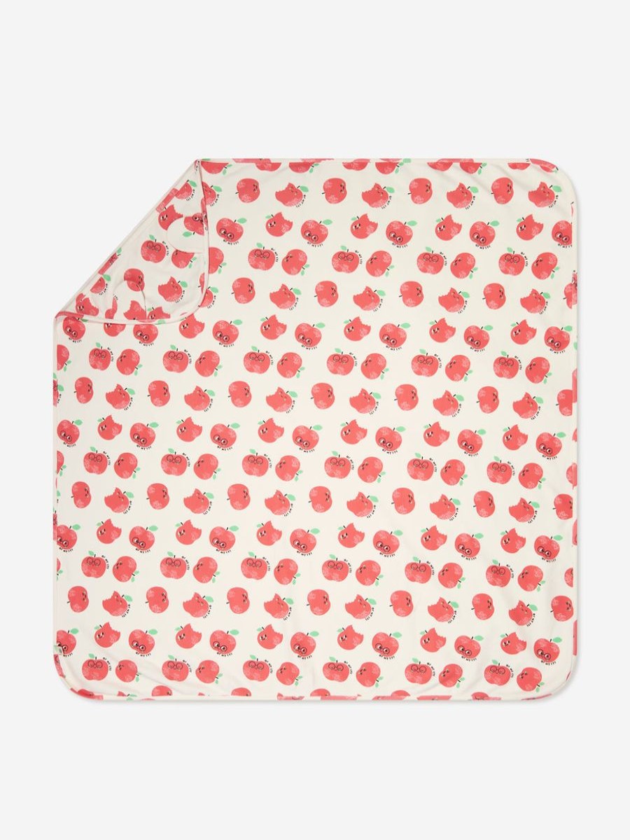 Baby The Bonnie Mob Blankets | Baby Apples Hooded Blanket In Red