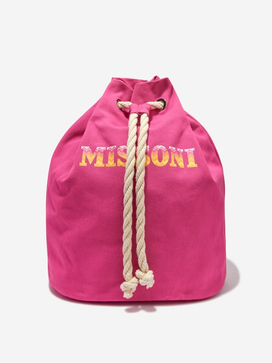 Girls Missoni Bags & Backpacks | Kids Logo Backpack In Pink