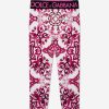 Girls Dolce & Gabbana Kids Leggings | Girls Majolica Print Leggings In Pink