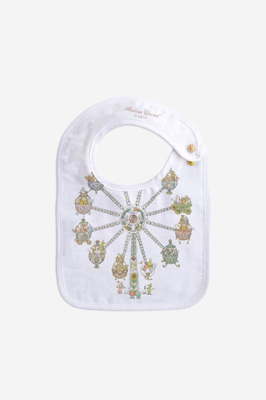 Baby Atelier Choux Bottles, Dummies & Bibs | Baby Ferris Wheel Small Bib