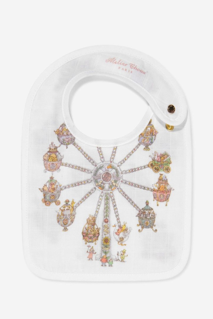 Baby Atelier Choux Bottles, Dummies & Bibs | Baby Ferris Wheel Small Bib