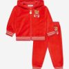 Baby Moschino Kids Tracksuits | Baby Girls Teddy Bear Tracksuit In Red