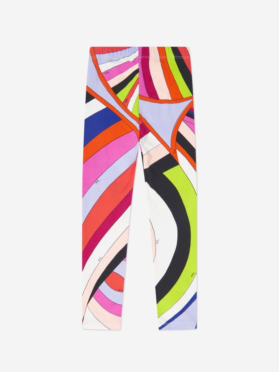 Girls Emilio Pucci Leggings | Girls Iride Print Leggings In Multicolour