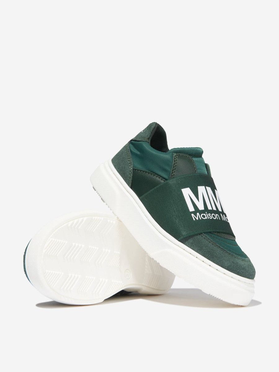 Girls MM6 Maison Margiela Sneakers | Mm6 Maison Margiela - Kids Suede Logo Trainers | Childsplay Clothing