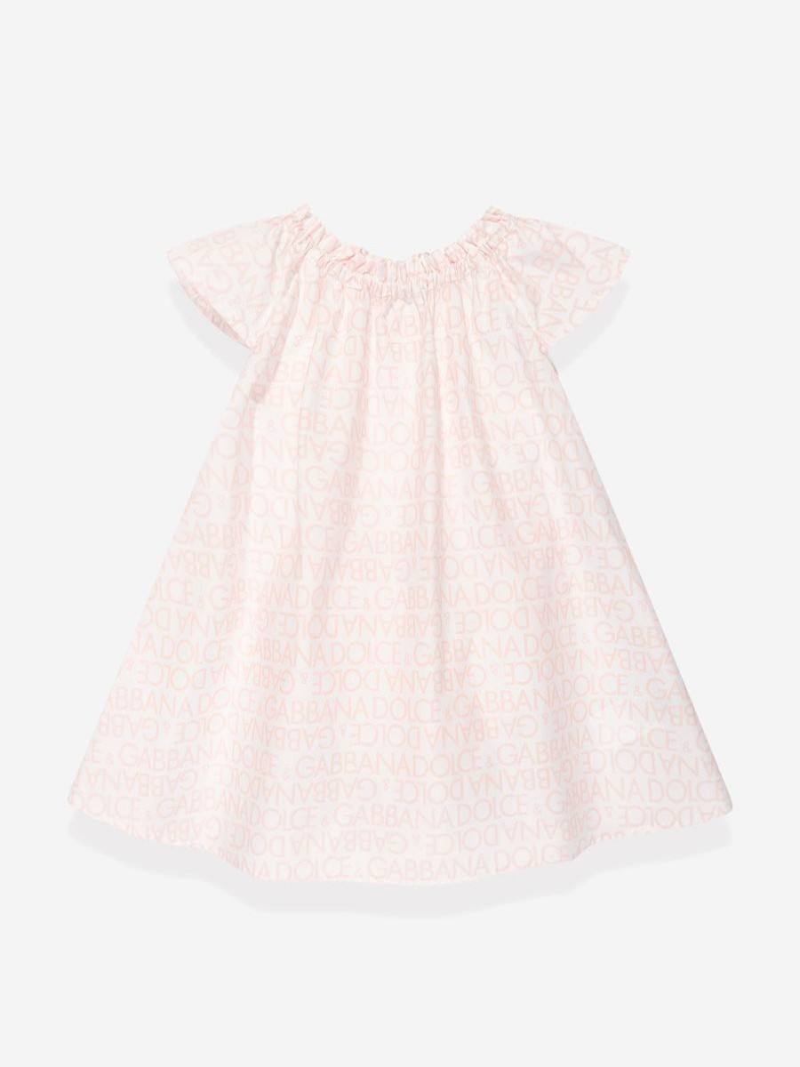 Baby Dolce & Gabbana Kids Dresses | Baby Girls Logomania Dress In Pink