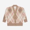 Baby Burberry Kids Jumpers & Cardigans | Baby Boys Baile Bear Cardigan In Soft Fawn