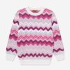 Teen Missoni Sweatshirts & Hoodies | Girls Zigzag Jumper In Pink