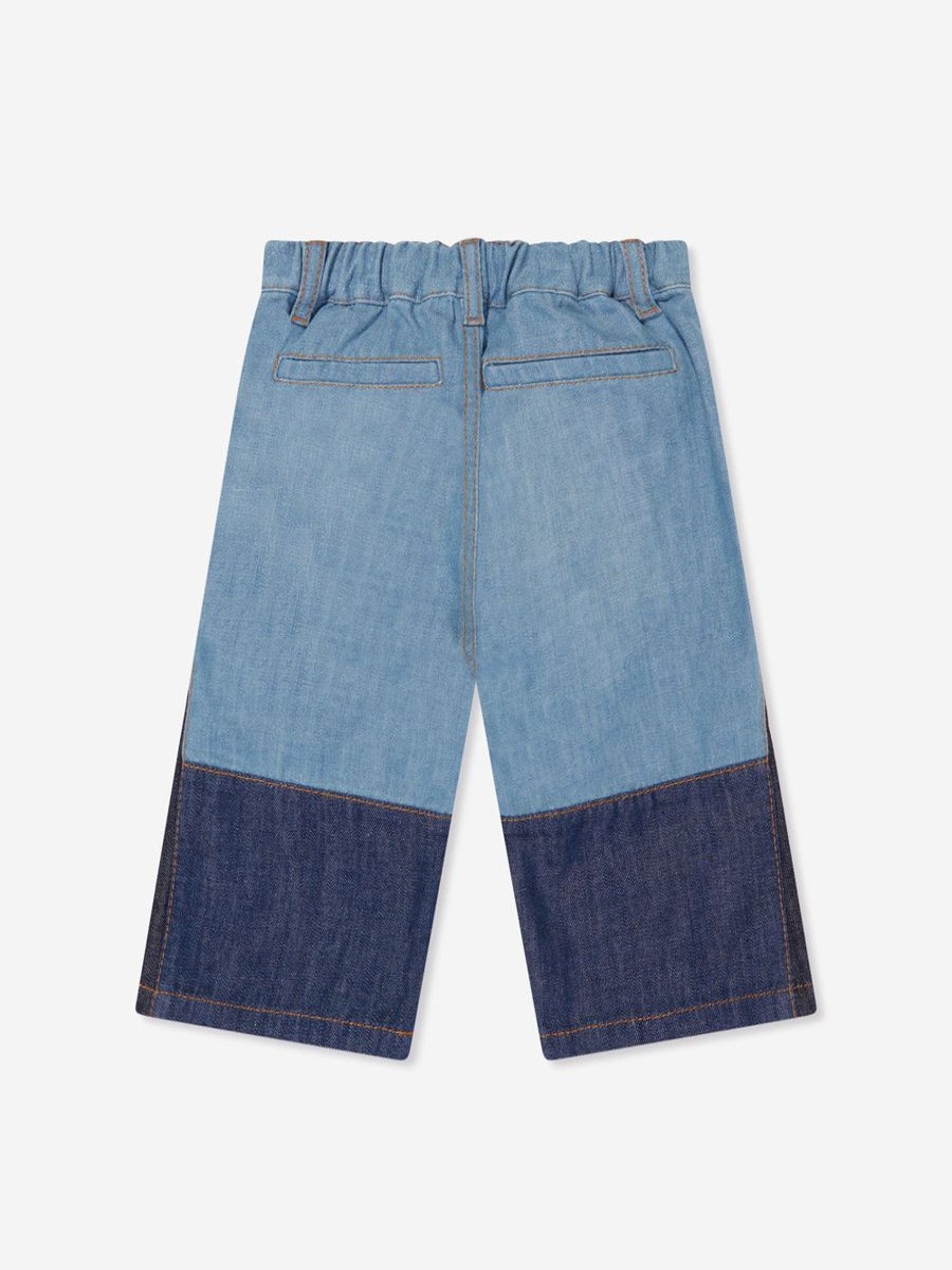 Girls Chloé Jeans | Baby Girls Denim Trousers In Blue