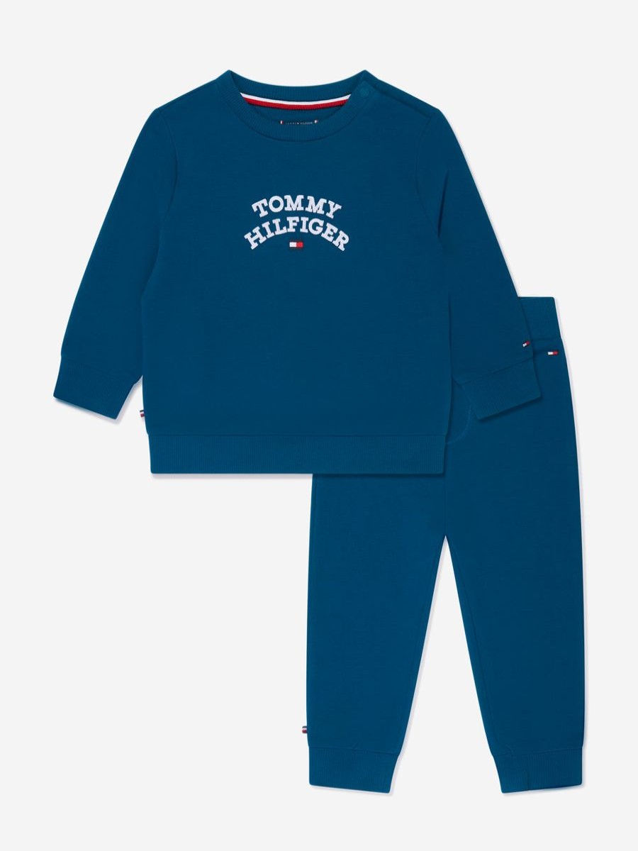 Girls Tommy Hilfiger Tracksuits | Baby Hilfiger Flag Tracksuit In Navy