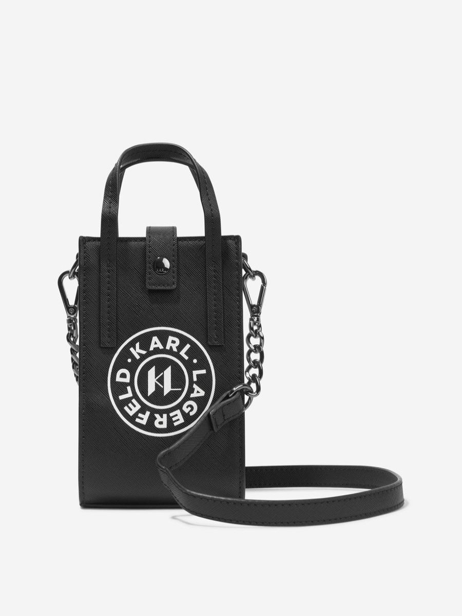 Girls Karl Lagerfeld Bags & Backpacks | Girls Logo Phone Bag In Black