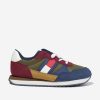 Girls Tommy Hilfiger Sneakers | Kids Flag Low Cut Lace-Up Trainers In Multicoloured