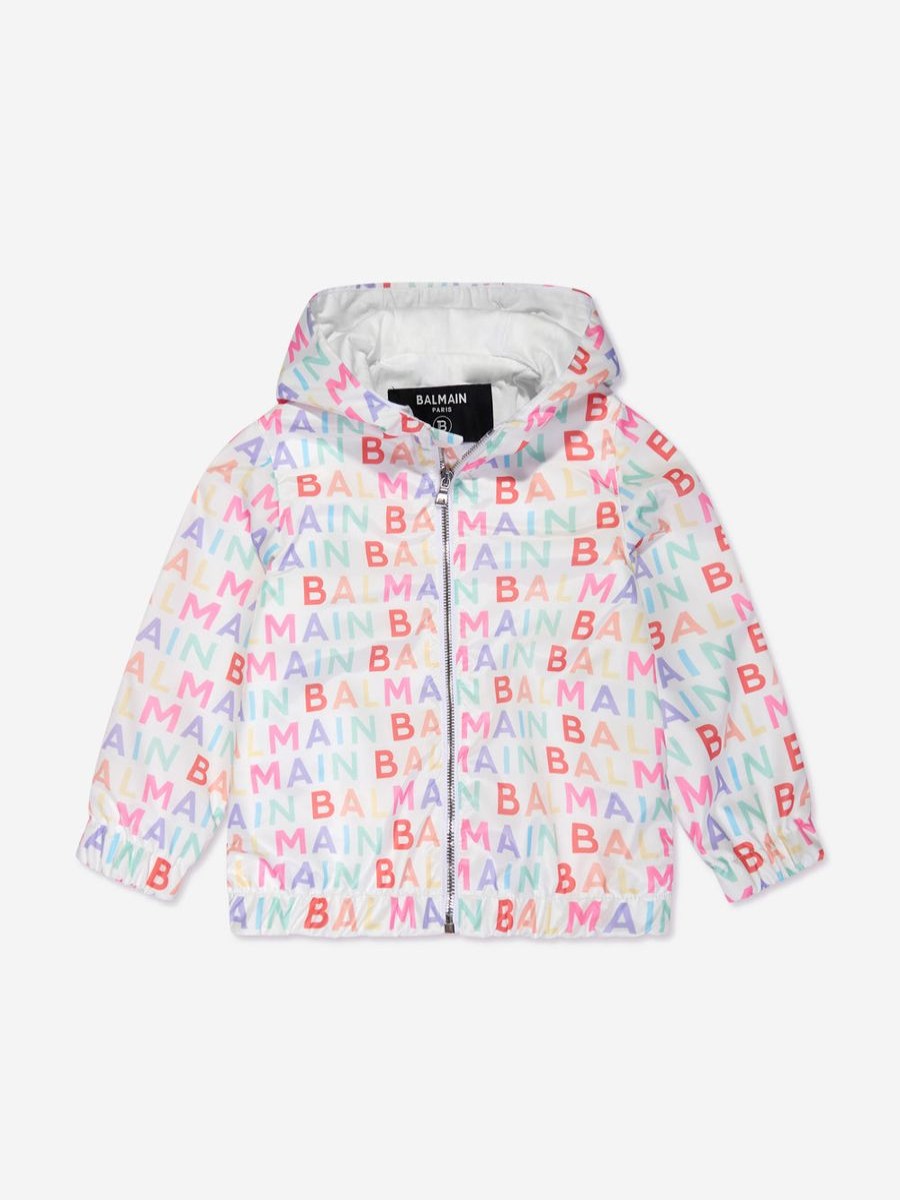 Teen Balmain Sweatshirts & Hoodies | Kids Logo Print Jacket In Multicolour