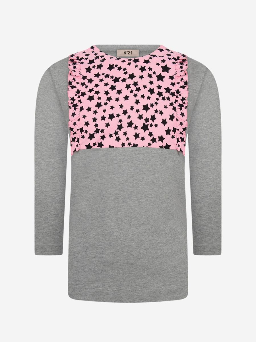 Teen N°21 Sweatshirts & Hoodies | Girls & Pink Star Maxi Top