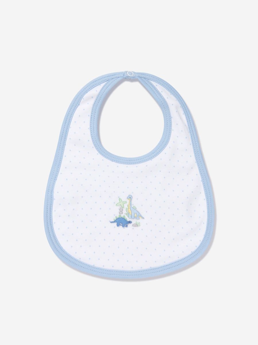 Baby Magnolia Baby Bottles, Dummies & Bibs | Baby Boys Dinoland Embroidered Bin In White