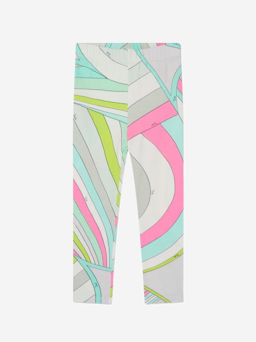 Girls Emilio Pucci Leggings | Girls Iride Print Leggings In Multicolour