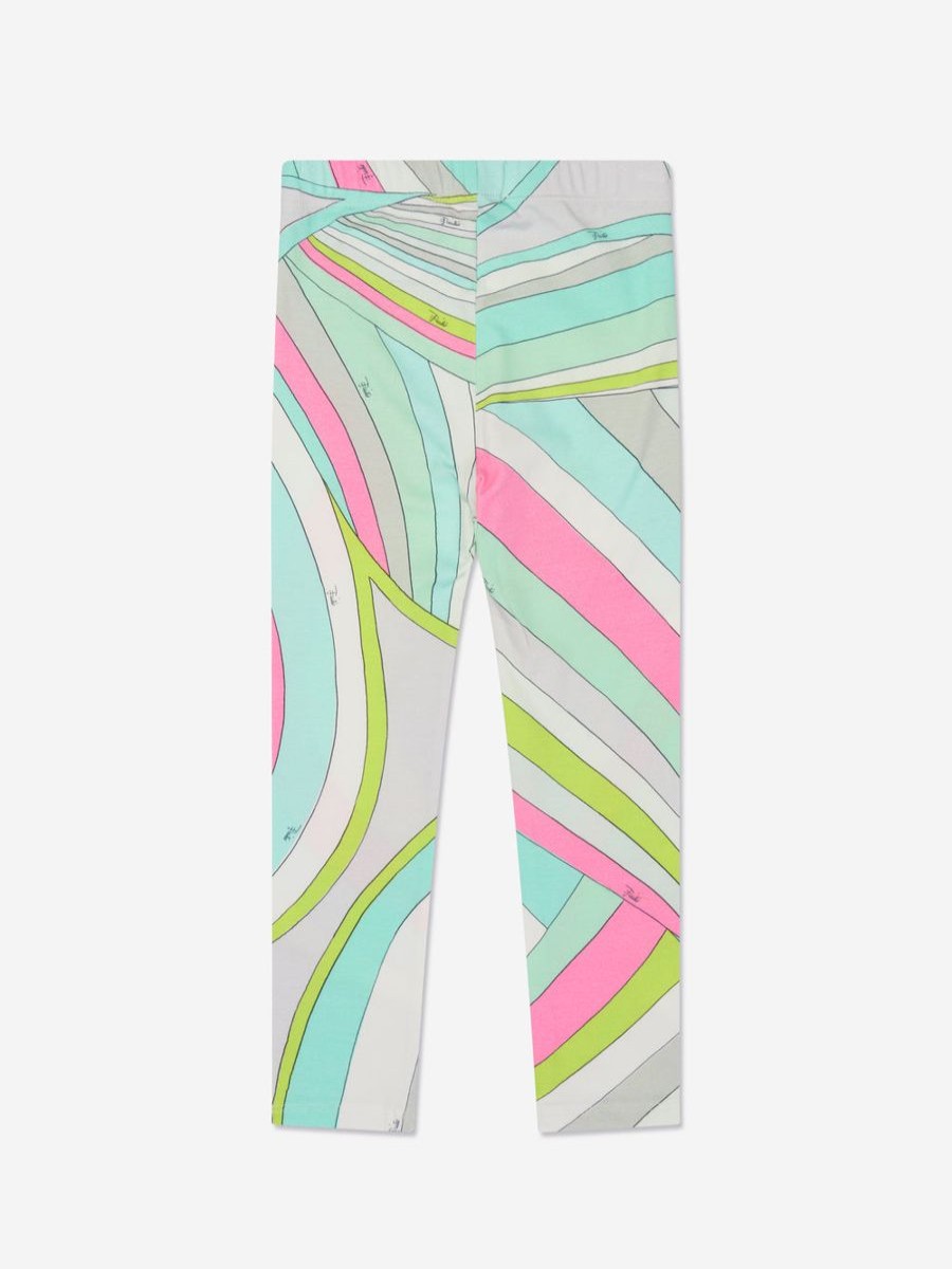 Girls Emilio Pucci Leggings | Girls Iride Print Leggings In Multicolour