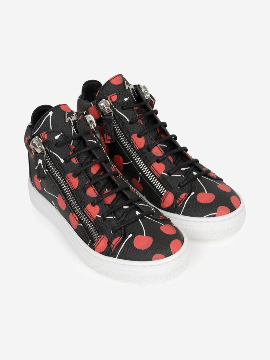 Girls Giuseppe Junior Sneakers | Cherry High Top Trainers