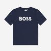 Teen BOSS Sweatshirts & Hoodies | Boys Logo T-Shirt In Navy