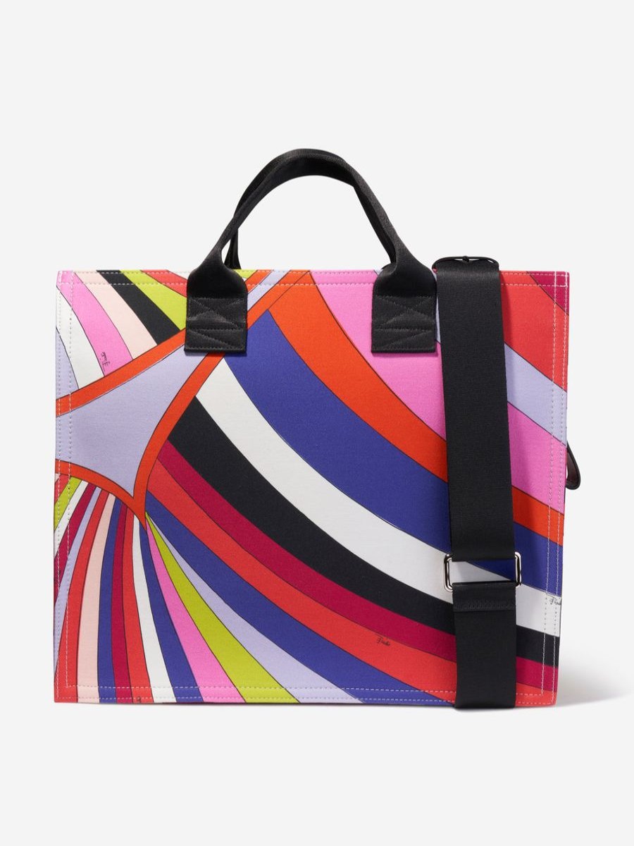 Baby Emilio Pucci Changing Bags | Baby Girls Iride Print Changing Bag In Multicolour