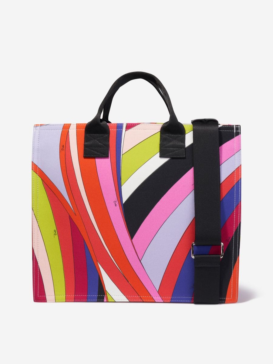 Baby Emilio Pucci Changing Bags | Baby Girls Iride Print Changing Bag In Multicolour