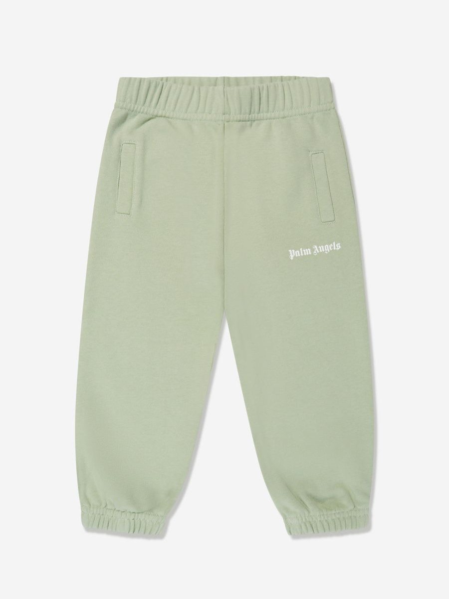 Baby Palm Angels Sweatpants | Baby Girls Logo Joggers In Green