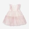 Baby Monnalisa Dresses | Baby Girls Sleeveless Tulle Dress In Pink