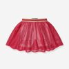 Girls Guess Skirts | Girls Mesh Skort In Red