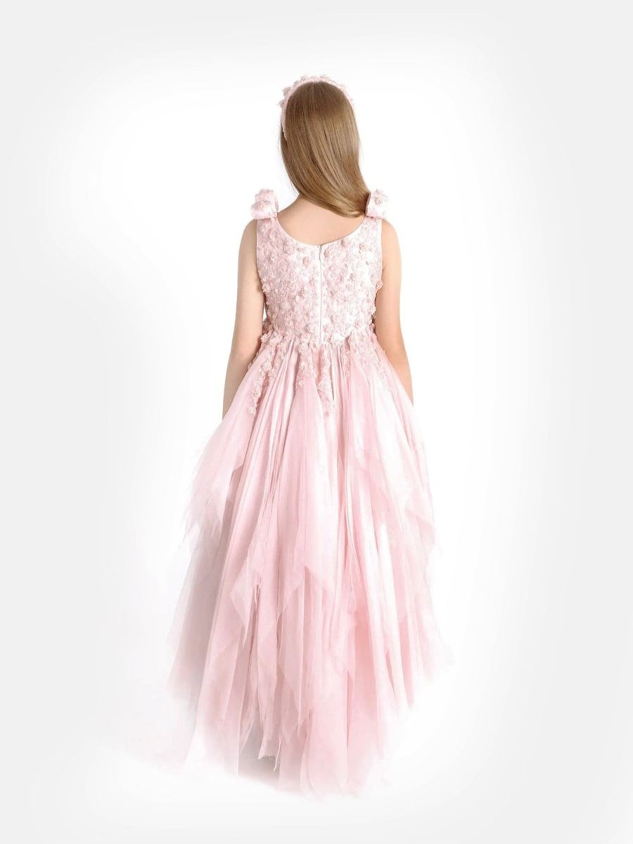 Teen Maison Ava Dresses | Girls Florentina Dress In Pink Ballet