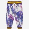 Baby Dolce & Gabbana Kids Sweatpants | Baby Girls Cotton Wisteria Print Joggers