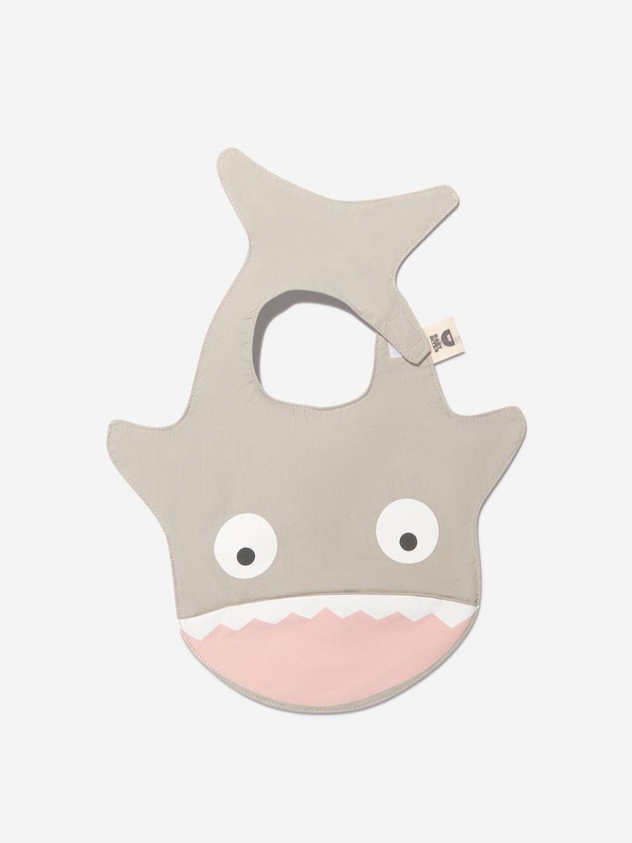 Baby Baby Bites Bottles, Dummies & Bibs | Baby Waterproof Shark Bib In Grey