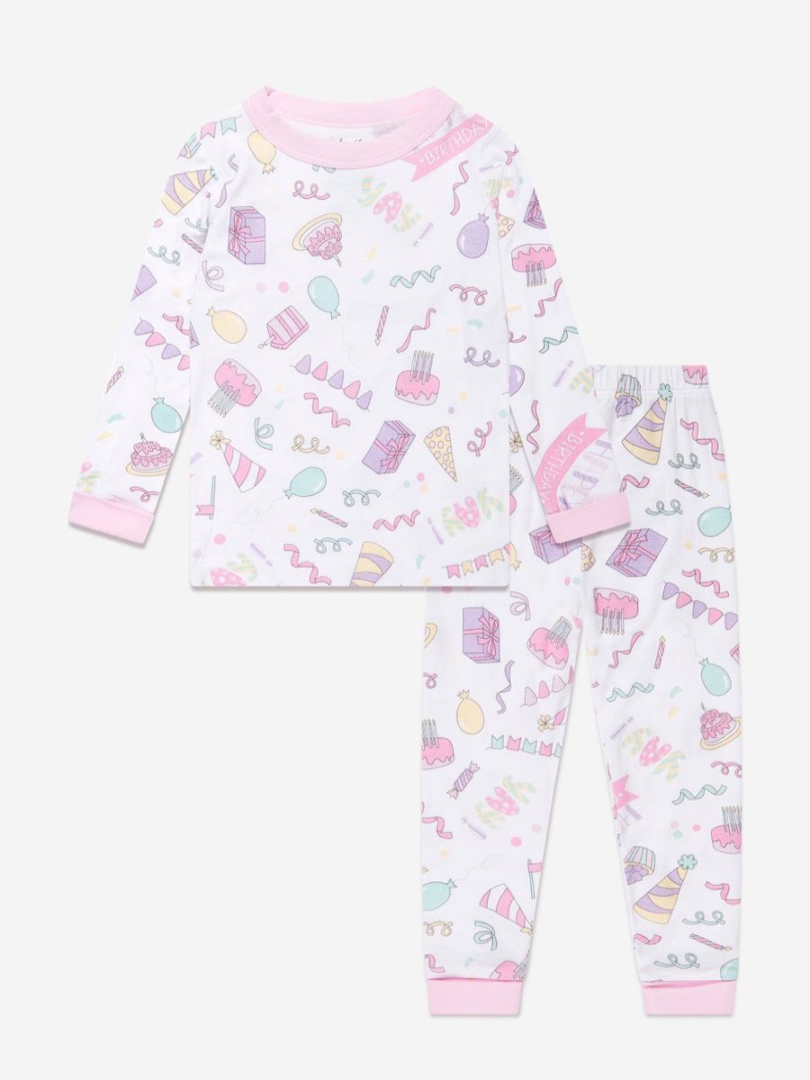 Girls Magnolia Baby Nightwear & Pyjamas | Baby Girls My Birthday! Long Pyjamas In Pink