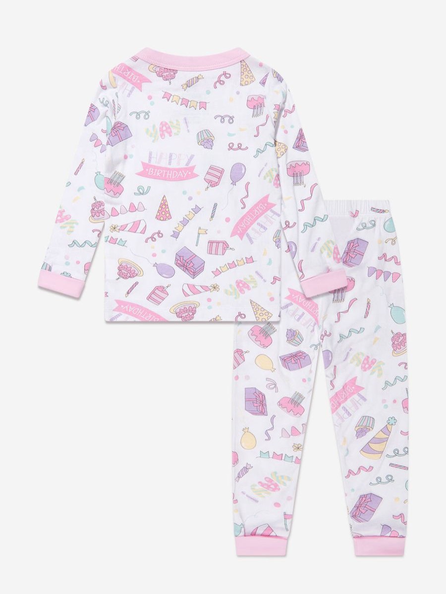 Girls Magnolia Baby Nightwear & Pyjamas | Baby Girls My Birthday! Long Pyjamas In Pink